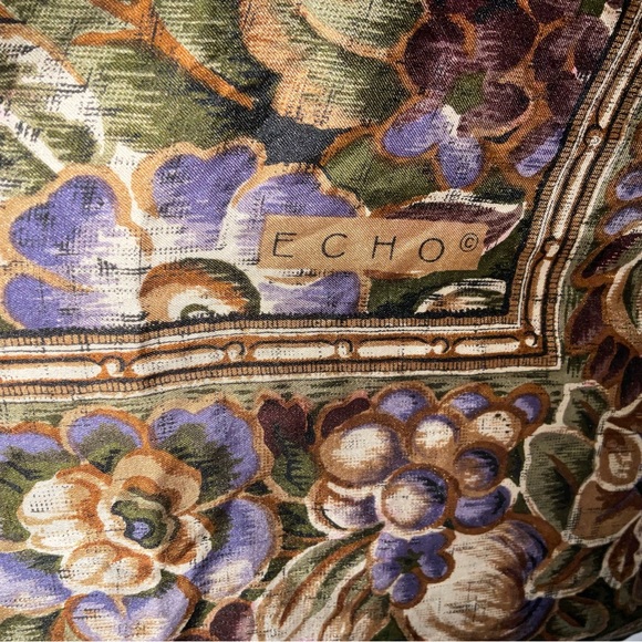 Scarf, Echo Silk Scarf Floral - Picture 2 of 7
